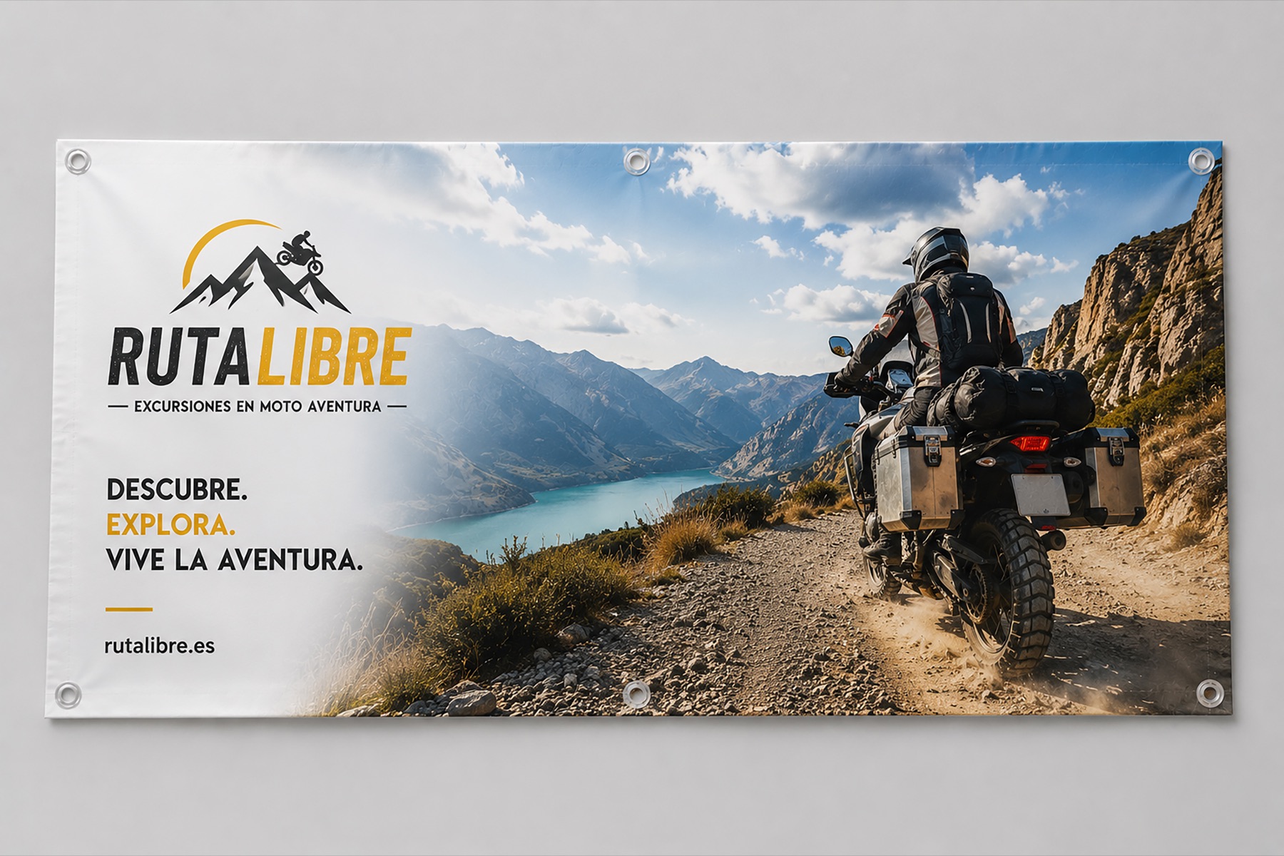 Lona publicitaria impresa