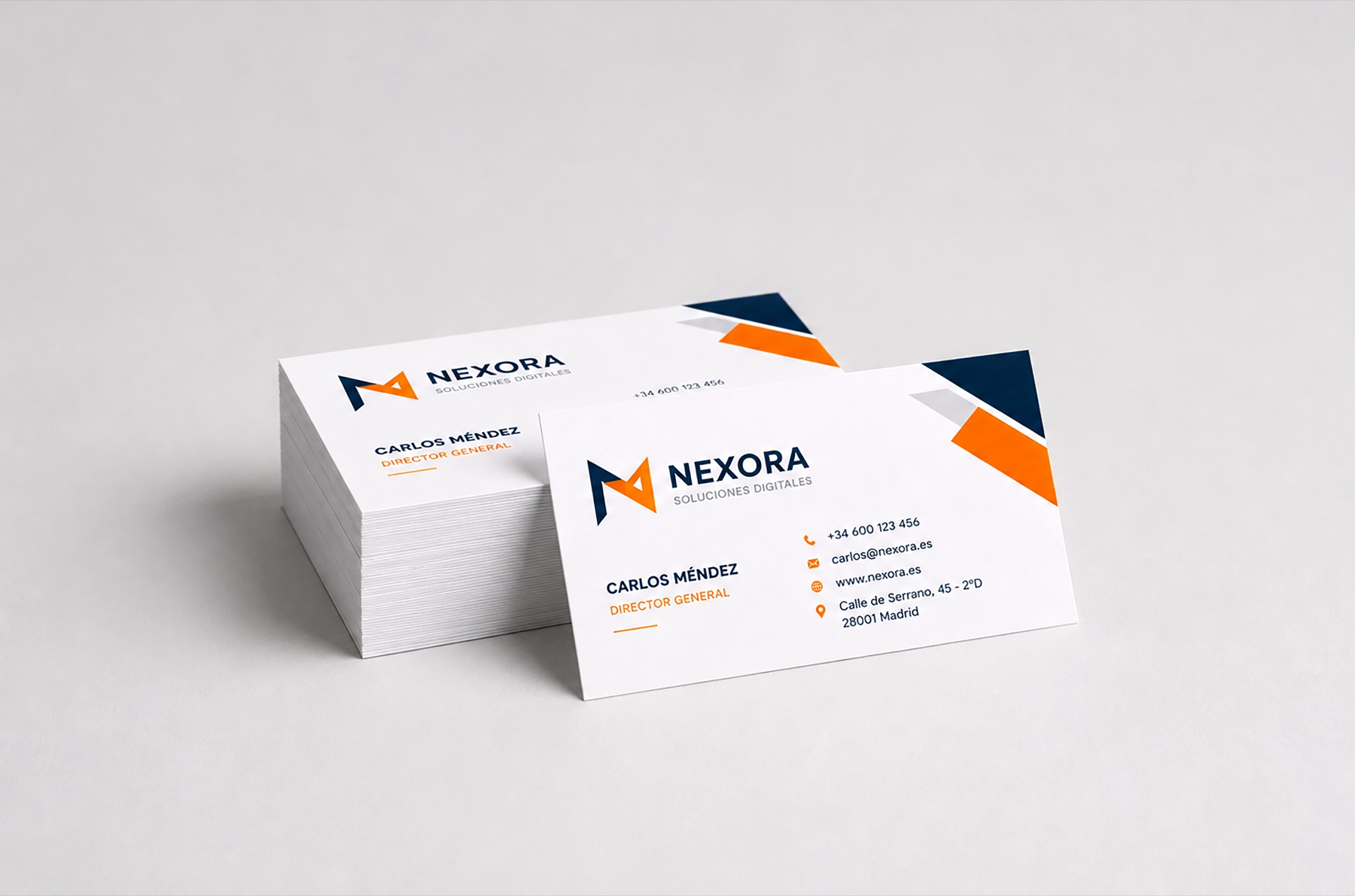 Tarjetas corporativas impresas